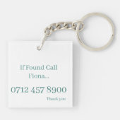 Belangrijkste ring - Regenboogkool om te vinden Sleutelhanger (Achterkant)