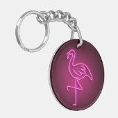 Belangrijkste ringen - Neon Flamingo Sleutelhanger (Voorkant Links)