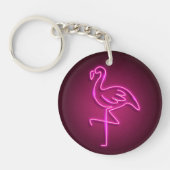 Belangrijkste ringen - Neon Flamingo Sleutelhanger (Voorkant)