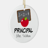 Belangrijkste school - Gepersonaliseerde cadeau Keramisch Ornament (Rechts)