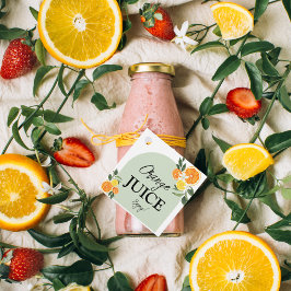 Belangrijkste Sinaasappel Bruidsfeest Label Sap