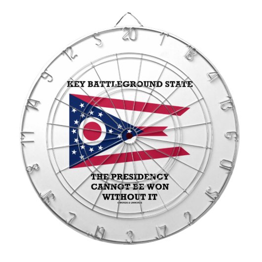 Belangrijkste slagveld: staatsvoorzitterschap Ohio Dartbord (Voorkant)