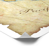 Belangrijkste Spaanse kaart Poster (Hoek)