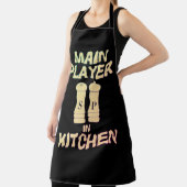 Belangrijkste speler in keuken schort (Insitu)