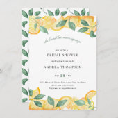 Belangrijkste squeeze | Citrus | Citroen Vrijgezel Kaart (Voorkant / Achterkant)