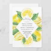 Belangrijkste squeeze | Citrus | Citroengeel Vrijg Kaart (Voorkant / Achterkant)