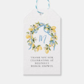 Belangrijkste Squeeze Citrus Citrus Monogram Vrijg Cadeaulabel (Voorkant)