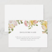 Belangrijkste squeeze | Citrus | Roze Bloemen Informatiekaartje (Voorkant / Achterkant)