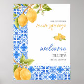 Belangrijkste squeeze | Mediterraan citroen Vrijge Poster (Voorkant)