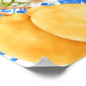 Belangrijkste squeeze | Mediterraan citroen Vrijge Poster (Hoek)