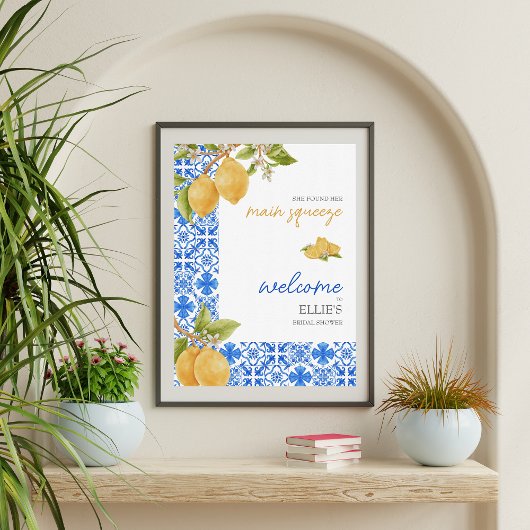 Belangrijkste squeeze | Mediterraan citroen Vrijge Poster