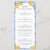 Belangrijkste squeeze | Mediterrane Tegels Lemon B Menu (Voorkant)