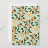 Belangrijkste squeeze Oranje Citrus Vrijgezellenfe Kaart (Achterkant)