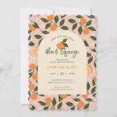 Belangrijkste squeeze Oranje Citrus Vrijgezellenfe Kaart (Voorkant)