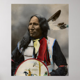 Belangrijkste stakingen met neus, Oglala Sioux 189 Poster