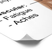 Belangrijkste symptomen van infectieuze pneumonie  poster (Hoek)