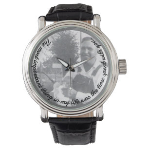 Belangrijkste tijdnotering Vader en Baby Foto Horloge