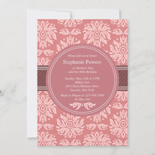 Belangrijkste uitnodiging voor evenementen (Voorkant)