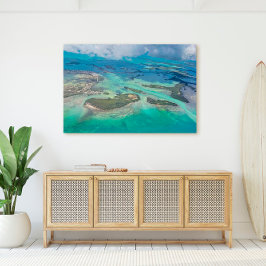 Belangrijkste westelijke Florida-eilanden uit de l Canvas Afdruk