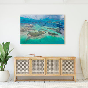 Belangrijkste westelijke Florida-eilanden uit de l Canvas Afdruk