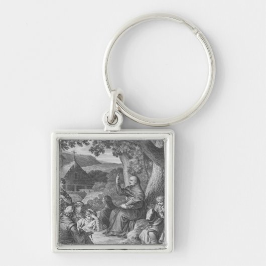 Belardplechtigheid in de verlaten Champagne Sleutelhanger (Voorkant)