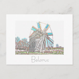 Belarus Беларусь Oude Windmolen Ansichtkaart Kaart