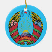 BELARUS* - Aangepaste kerstversiering Keramisch Ornament (Voorkant)
