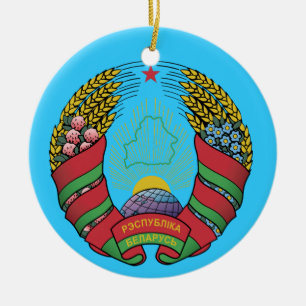BELARUS* - Aangepaste kerstversiering Keramisch Ornament