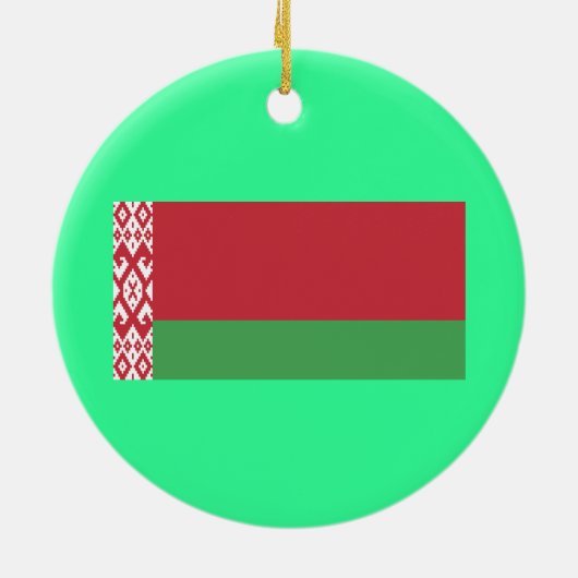 BELARUS* - Aangepaste kerstversiering Keramisch Ornament (Achterkant)