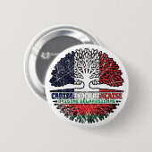 Belarus Belarusian Belarussian French France Tree Ronde Button 5,7 Cm (Voorkant /achterkant)