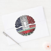 Belarus Belarusian Belarussian French France Tree Ronde Sticker (Envelop)