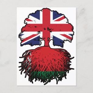 Belarus Belarusian British UK Verenigd Koninkrijk Briefkaart