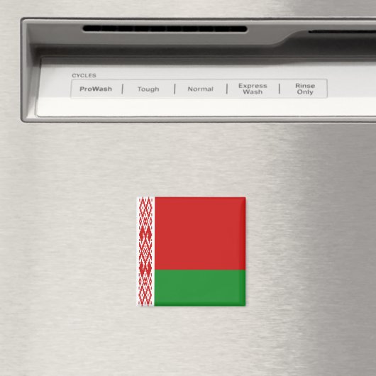 Belarus Flag Magnet (Insitu (Vaatwasser))