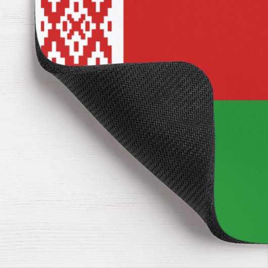 Belarus Flag Mousepad Muismat (Hoek)