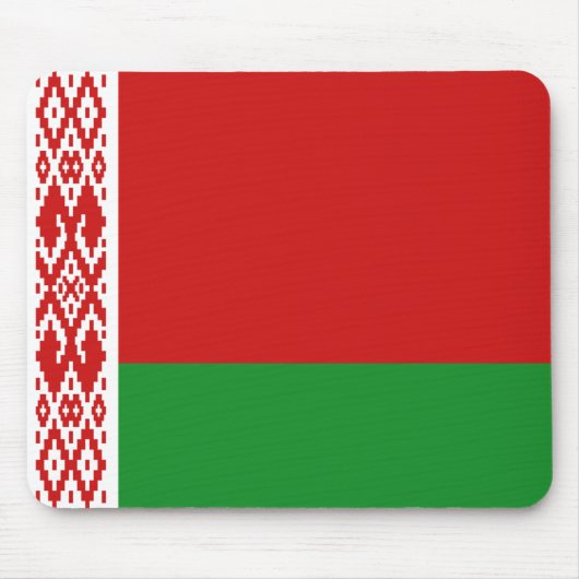 Belarus Flag Mousepad Muismat (Voorkant)