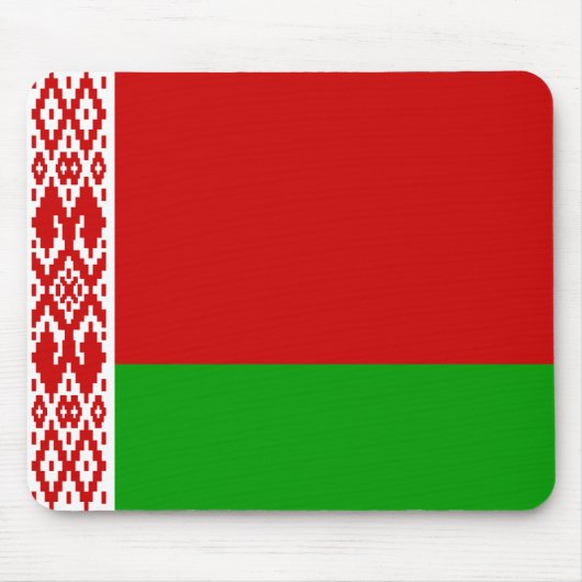 Belarus Flag Mousepad Muismat (Voorkant)