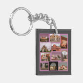 Belarus Gordno Brest Minsk Architecture Collage Ke Sleutelhanger (Voorkant Links)