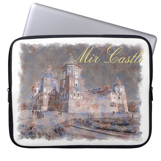 Belarus Kasteel Mir-architectuur Laptophoes Laptop Sleeve (Voorkant)