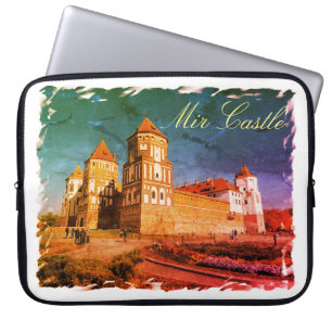 Belarus Kasteel Mir Architectuur Laptophoes Laptop Sleeve