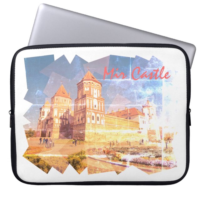 Belarus Kasteel Mir-architectuur Laptophoes Laptop Sleeve (Voorkant)