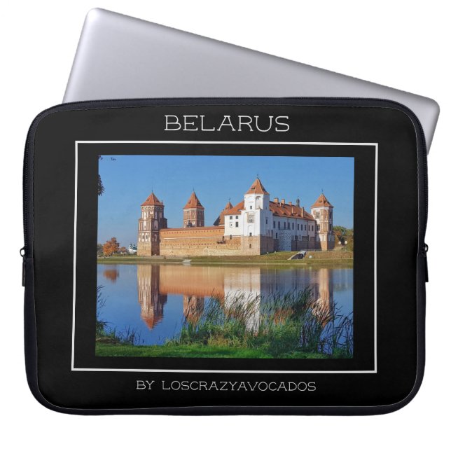 Belarus Mir Kasteel Architectuur Laptop Hoes (Voorkant)
