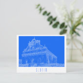 Belarus Slonim Great Synagogue Architecture Sketch Briefkaart (Staand voorkant)