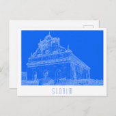 Belarus Slonim Great Synagogue Architecture Sketch Briefkaart (Voorkant / Achterkant)