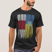 Belarus Ukraine Belarusian Ukrainian Flag  T-shirt (Voorkant)