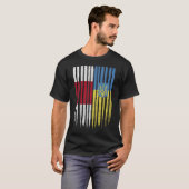 Belarus Ukraine Belarusian Ukrainian Flag  T-shirt (Voorkant volledig)