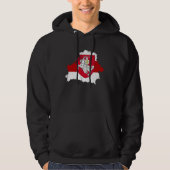 Belarus White Red Pagonya Flag Support Belarus Pro Hoodie (Voorkant)