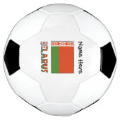 Belarus Wit-Rood-Groene Vlag Gepersonaliseerd  Voetbal (Gedraaid)