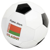 Belarus Wit-Rood-Groene Vlag Gepersonaliseerd  Voetbal (Drie kwart)