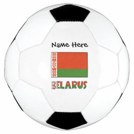 Belarus Wit-Rood-Groene Vlag Gepersonaliseerd Voetbal