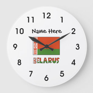 Belarus Wit-Rood-Groene Vlag Persoonlijk Grote Klok